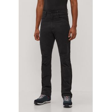 Wrangler Pantaloni bărbați, culoarea negru, model drept