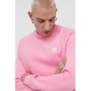 adidas Originals bluza barbati, culoarea roz, neted