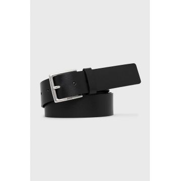 BOSS curea de piele barbati, culoarea negru