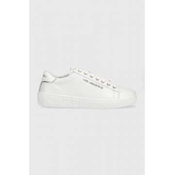 Karl Lagerfeld sneakers din piele Kupsole Iii culoarea alb