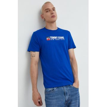 Tommy Jeans tricou din bumbac cu imprimeu