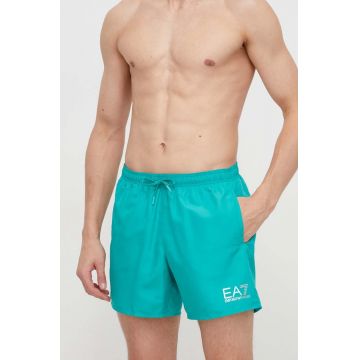 EA7 Emporio Armani pantaloni scurti de baie culoarea verde