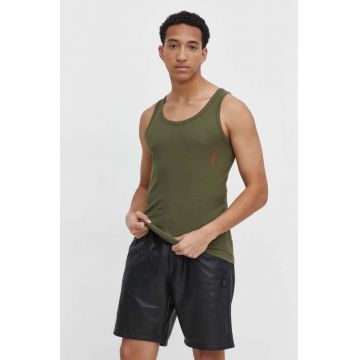 HUGO tricou 2-pack barbati, culoarea verde