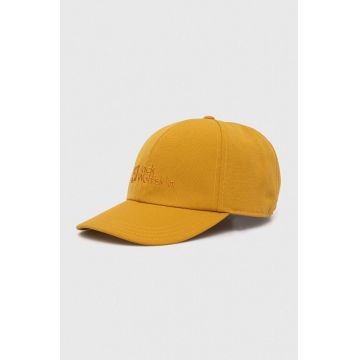 Jack Wolfskin șapcă Baseball culoarea galben, cu imprimeu 1900675