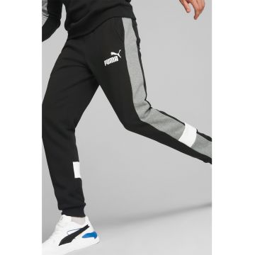 Pantaloni sport cu model colorblock si buzunare laterale Essentials+