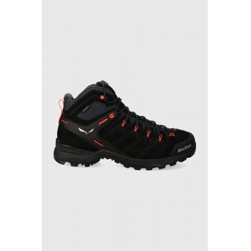 Salewa pantofi Alp Mate Mid barbati, culoarea negru, izolat Salewa pantofi Alp Mate Mid barbati, culoarea negru, izolat