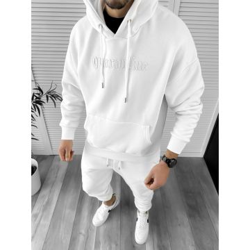 Hanorac barbati slim fit alb  K009 P18-2.1