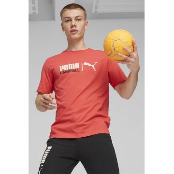 Tricou regular fit cu logo pentru handbal