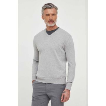 United Colors of Benetton pulover de bumbac culoarea gri, light, 1098U4486