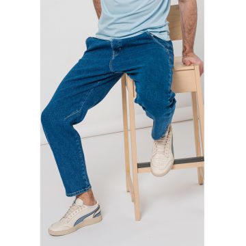 Blugi conici cu buzunare laterale Toledo - Albastru