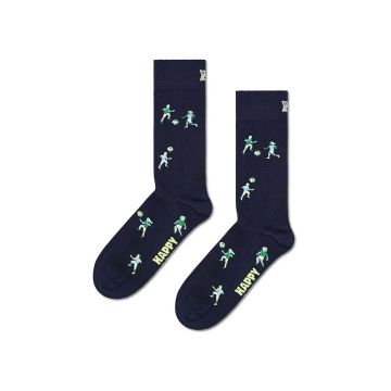 Happy Socks sosete Football Sock culoarea albastru marin