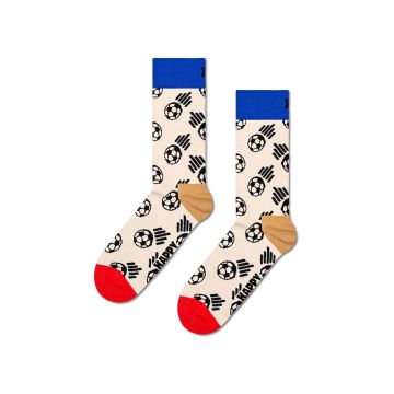 Happy Socks sosete Football Sock culoarea bej