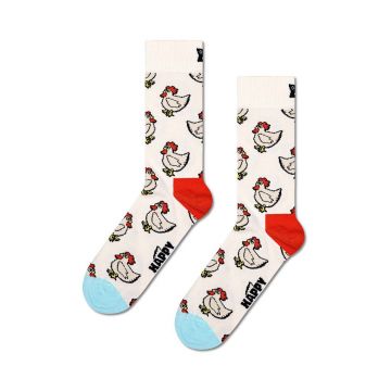 Happy Socks sosete Rooster Sock culoarea alb