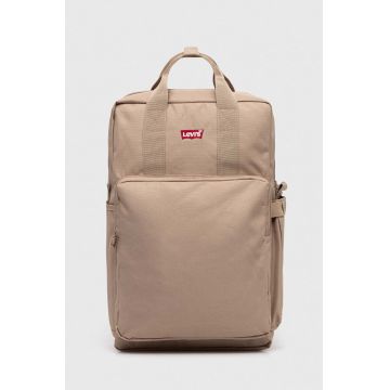 Levi's rucsac culoarea bej, mare, neted