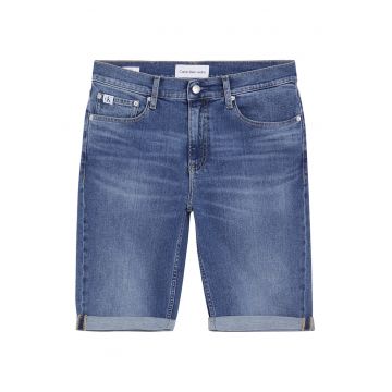 Pantaloni scurti din denim cu aspect decolorat