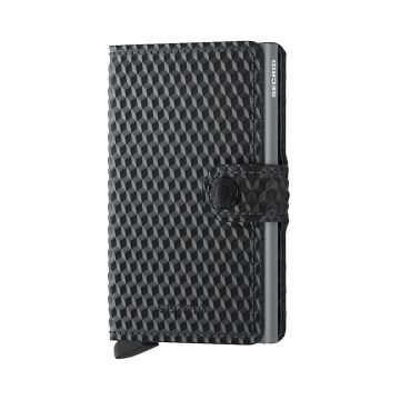 Secrid portofel de piele Cubic Black-Titanium culoarea negru
