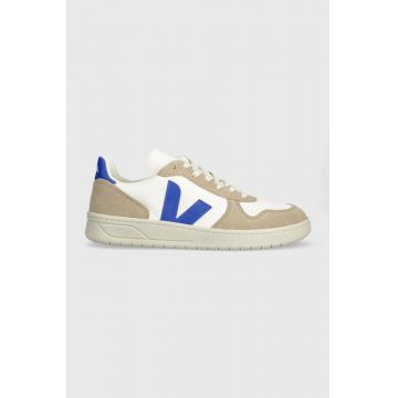 Veja sneakers din piele V-10 culoarea bej, VX0503477