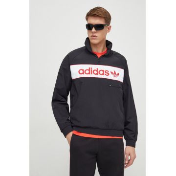 adidas Originals geacă bărbați, culoarea negru, de tranziție, oversize IS1398