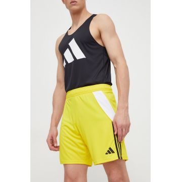 adidas Performance pantaloni scurți de antrenament Tiro 24 culoarea galben IS1409