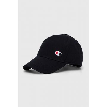 Champion șapcă de baseball din bumbac culoarea negru, cu imprimeu 805974