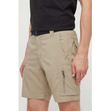 Columbia pantaloni scurți sport Silver Ridge Utility bărbați, culoarea bej 2030744