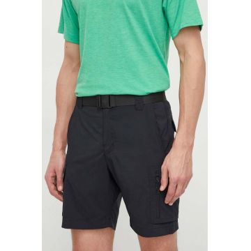 Columbia pantaloni scurti sport Silver Ridge Utility barbati, culoarea negru