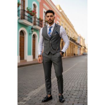 Compleu barbati  Vesta + Pantaloni B4049  I18-2