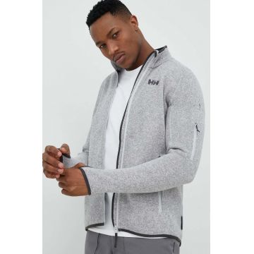 Helly Hansen hanorac Varde 2.0 culoarea gri, melanj, 49429 Helly Hansen hanorac Varde 2.0 culoarea gri, melanj, 49429