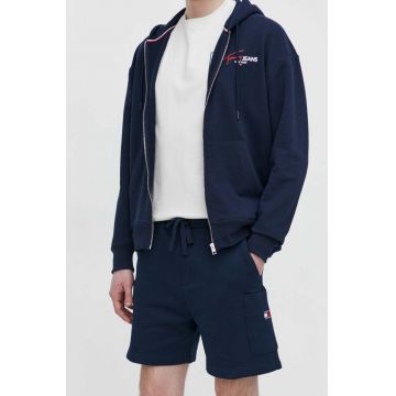 Tommy Jeans pantaloni scurți din bumbac culoarea bleumarin DM0DM18479