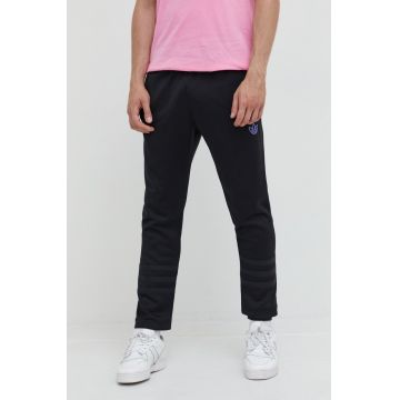 adidas Originals pantaloni de trening barbati, culoarea negru, neted