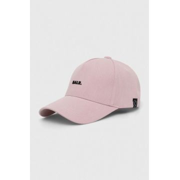 BALR șapcă de baseball din bumbac culoarea roz, cu imprimeu