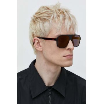 HUGO ochelari de soare barbati, culoarea negru, HG 1296 S