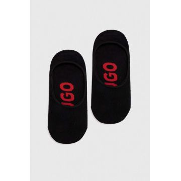 HUGO șosete 2-pack bărbați, culoarea negru 50516411