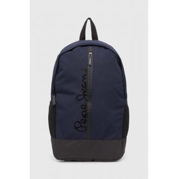 Pepe Jeans rucsac barbati, culoarea albastru marin, mare, cu imprimeu