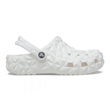 Saboti Crocs Classic Geometric Clog Alb - White