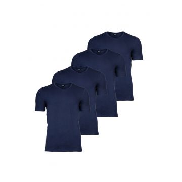 Set de tricouri cu decolteu in V - 4 piese