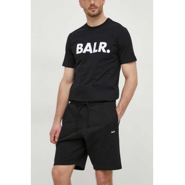 BALR. pantaloni scurti din bumbac culoarea negru