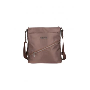 Geanta crossbody de piele ecologica cu buzunare exterioare