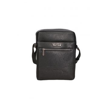 Geanta crossbody cu buzunar frontal