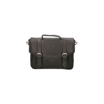 Geanta messenger de piele