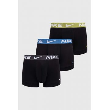 Nike boxeri 3-pack barbati, culoarea negru