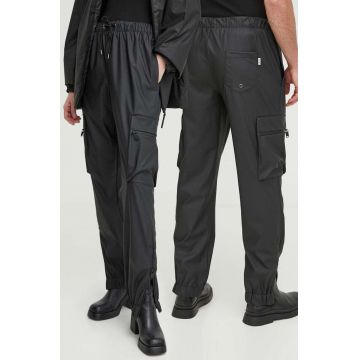 Rains pantaloni de trening 18850 Pants culoarea negru, neted