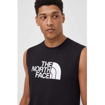 The North Face tricou din bumbac barbati, culoarea negru