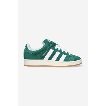 adidas Originals sneakers din piele întoarsă Campus 00s culoarea verde, H03472 H03472-green