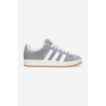adidas Originals sneakers din piele întoarsă HQ8707 culoarea gri HQ8707-grey