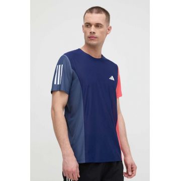 adidas Performance tricou de alergare Own the Run culoarea bleumarin, cu model IK4997