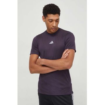 adidas Performance tricou de antrenament HIIT culoarea violet, uni IL7131