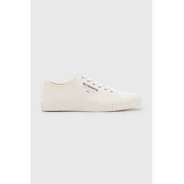 AllSaints tenisi Underground barbati, culoarea alb, Underground AllSaints tenisi Underground barbati, culoarea alb, Underground