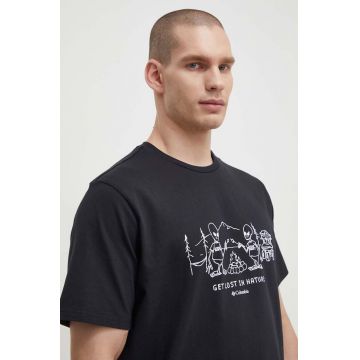 Columbia tricou din bumbac Explorers Canyon bărbați, cu model 2036441