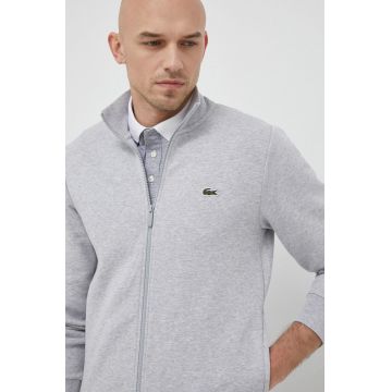 Lacoste bluză bărbați, culoarea gri, uni SH9622-031